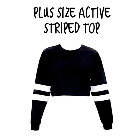 Black & White Active Striped Top - Picture 1 of 1